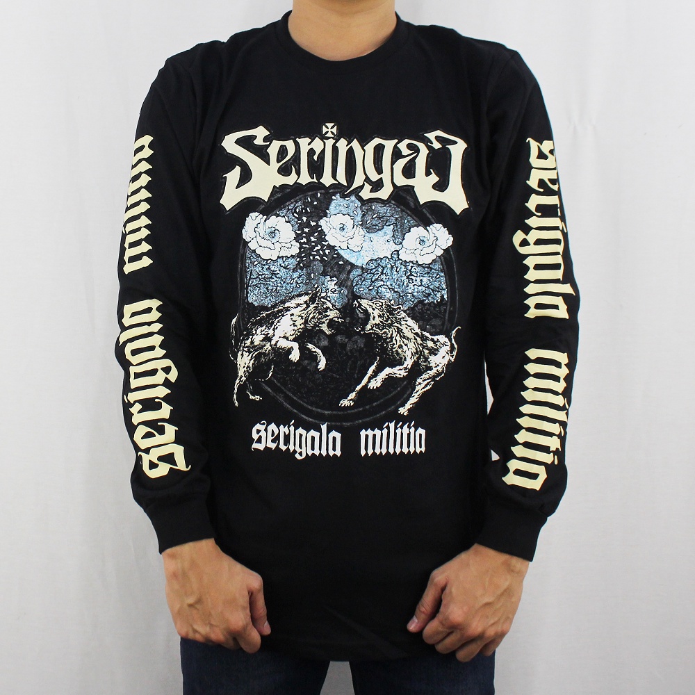 LONGSLEEVE MUSIK SERINGAI 03 SIZE L XL XXL  - BAJU MUSIK SERINGAI LENGAN PANJANG - BAJU LENGAN PANJANG - KAOS MUSIK SERINGAI - KAOS LENGAN PANJANG PRIA - KAOS PRIA - SLIPKNOT - ACDC - AVENGED SEVEN FOLD - BRING ME THE HORIZON - BLACK SABATH - BURGERKILL