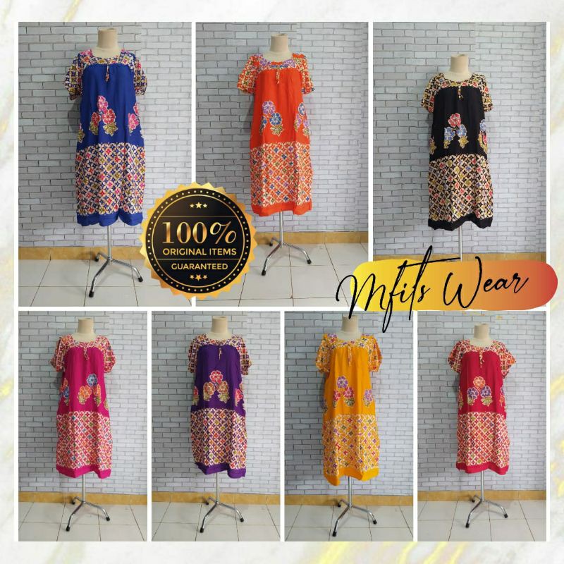 Daster sikak bunga batik/ Daster sikak putri ayu/ daster putri ayu