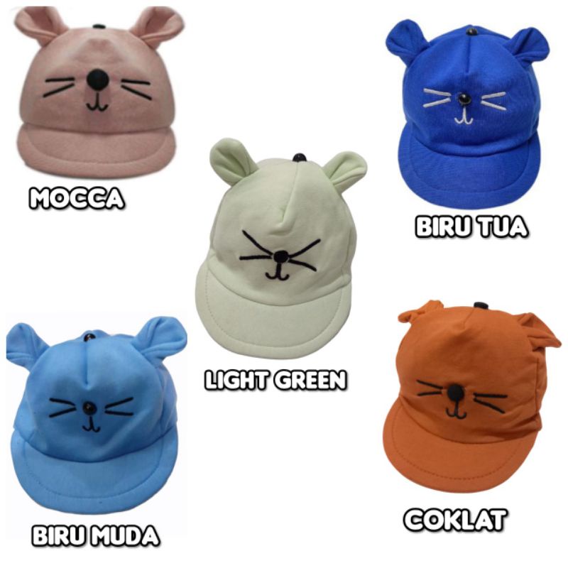 Topi Bayi Baseball kucing Topi Bayi Lucu Topi Bayi karakter