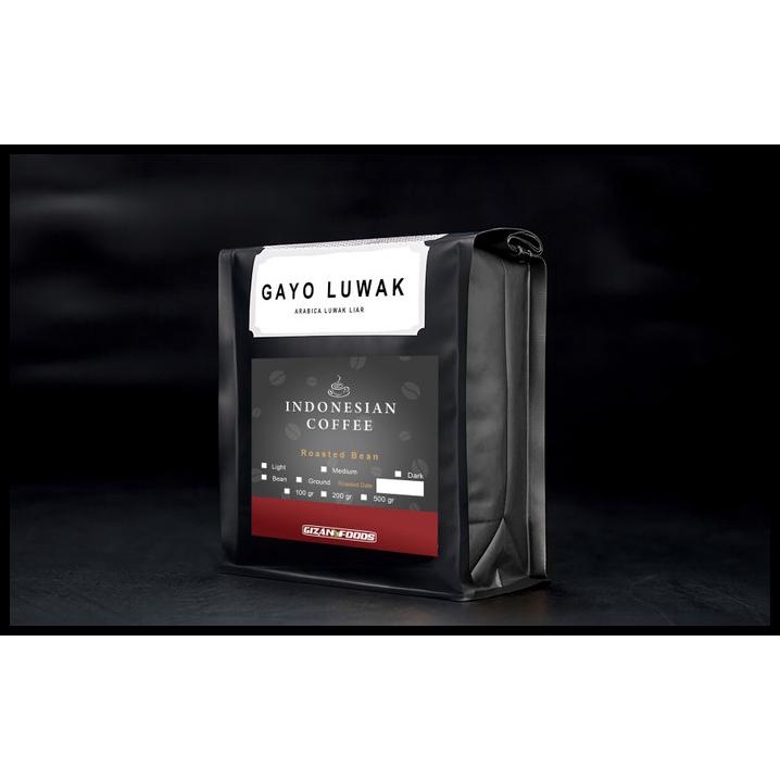 

Kopi Gayo Luwak Liar Arabica 200 Gr Grade 1 (Biji/Bubuk)