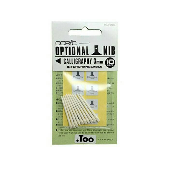 

COPIC Optional Nib Calligraphy 3mm set [10 pcs]