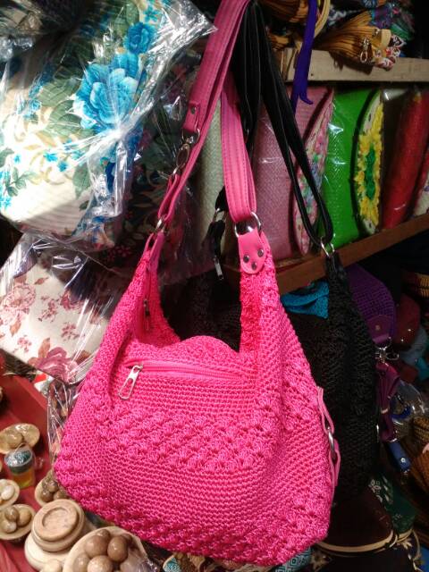 Tas Rajut Kerja Hobo Bag