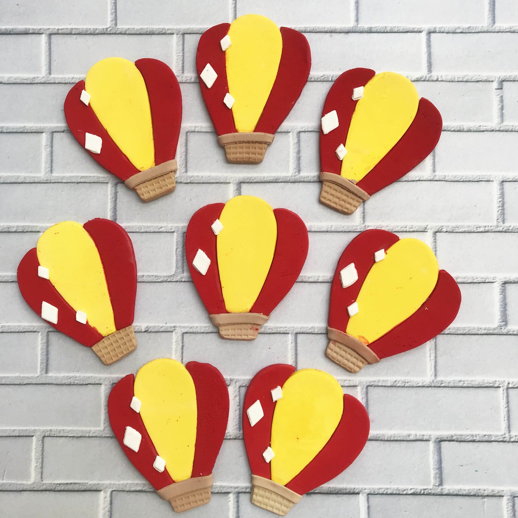 

Gumpaste hiasan kue tart Balon udara isi 8 pcs