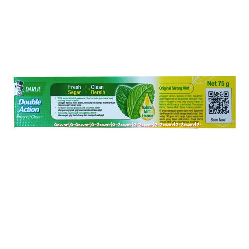 Darlie Double action Mint 75gr Odol Pasta Gigi Darli Toothpaste Tooth Paste