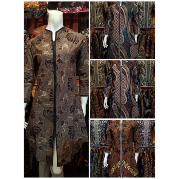 TUNIK BATIK WANITA TERBARU 2021 | ATASAN BATIK KEKINIAN EXCLUSIVE DESIGN TERBARU