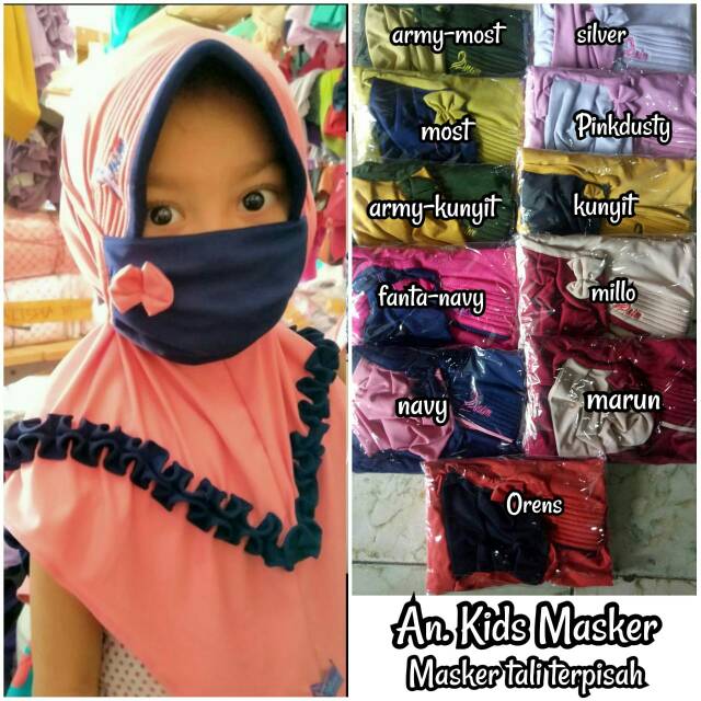 JILBAB MASKER ANAK JILBAB INSTANT FASHION MUSLIM HIJAB BUSANA WANITA SEMARANG DEMAK