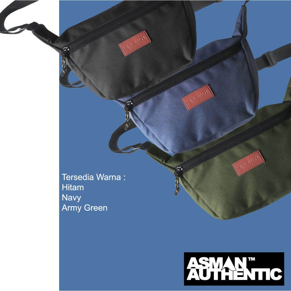 Asman Official - Tas Selempang Basic | Slingbag | Waistbag Unisex