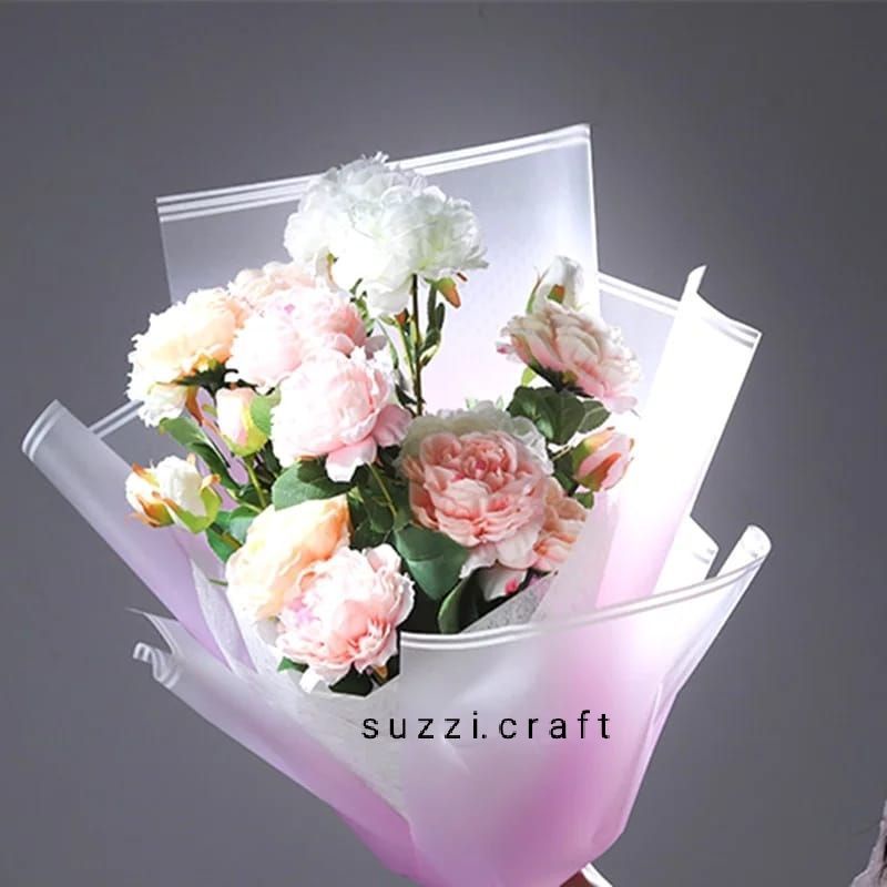 

kertas buket list dua / kertas buket gradiant milan flower wrap 58*58cm