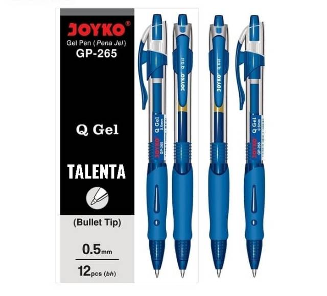 Pulpen Gel Joyko Q Gel GP-265 / Q3 GP-265NT Grosir (1 Lusin)