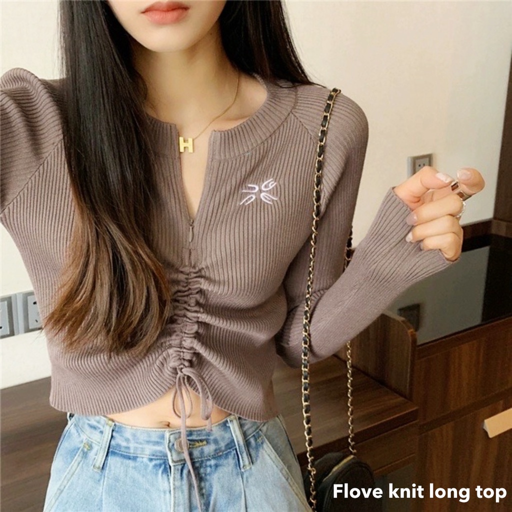 Flove knit long top - Thejanclothes