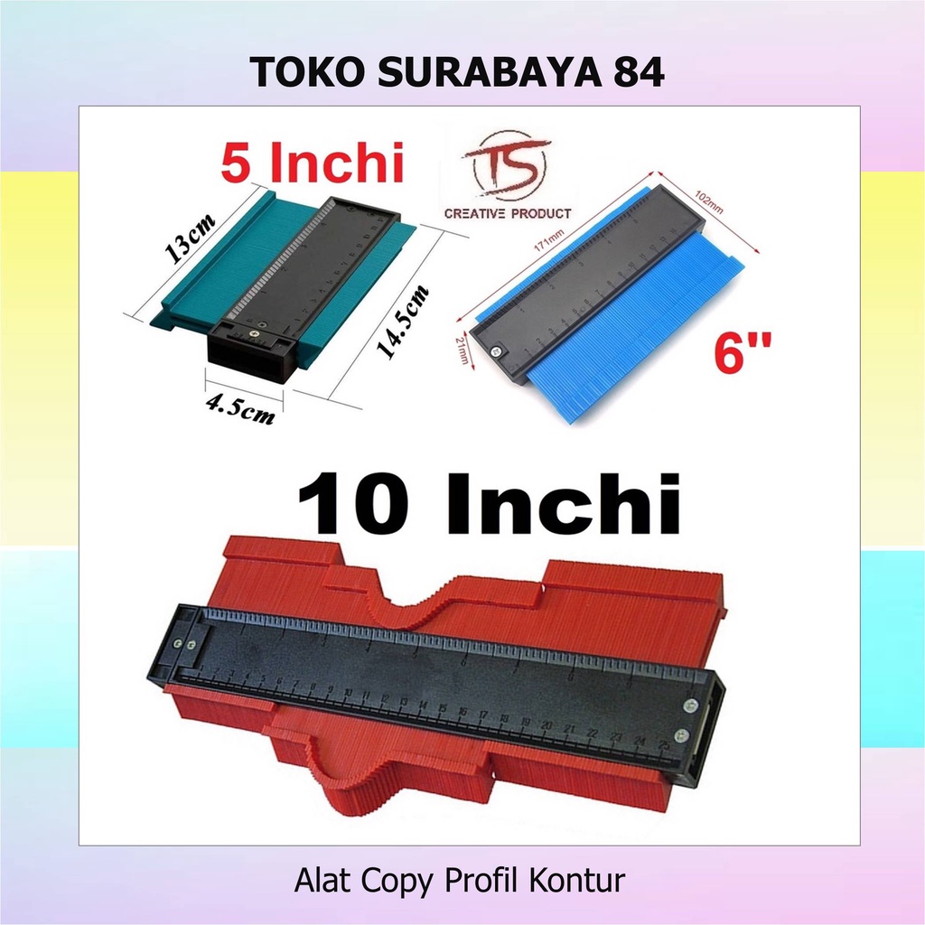 

Alat Copy Profile Kontur Contour Gauge Contur Profil Measuring Device Jiplak Copy Gauge 25 Cm