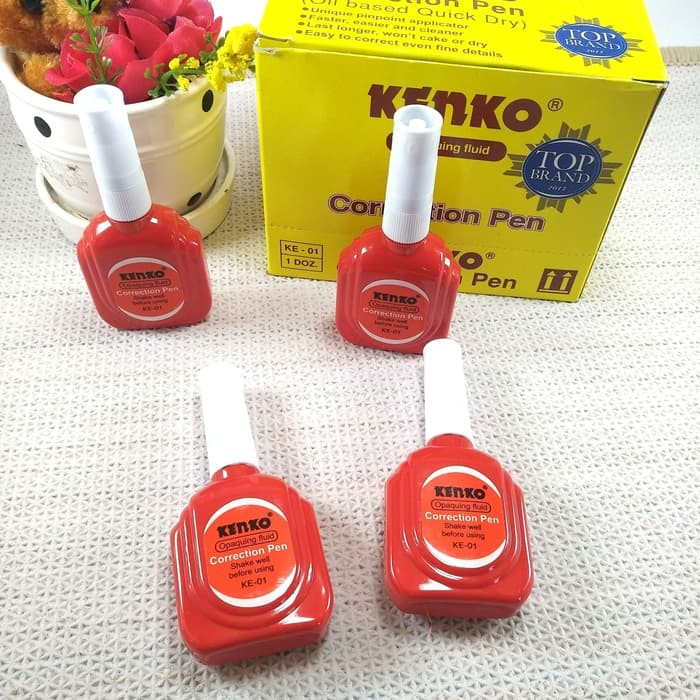 Stip Ex - Correction Pen Kenko Merah - Stip Termurah