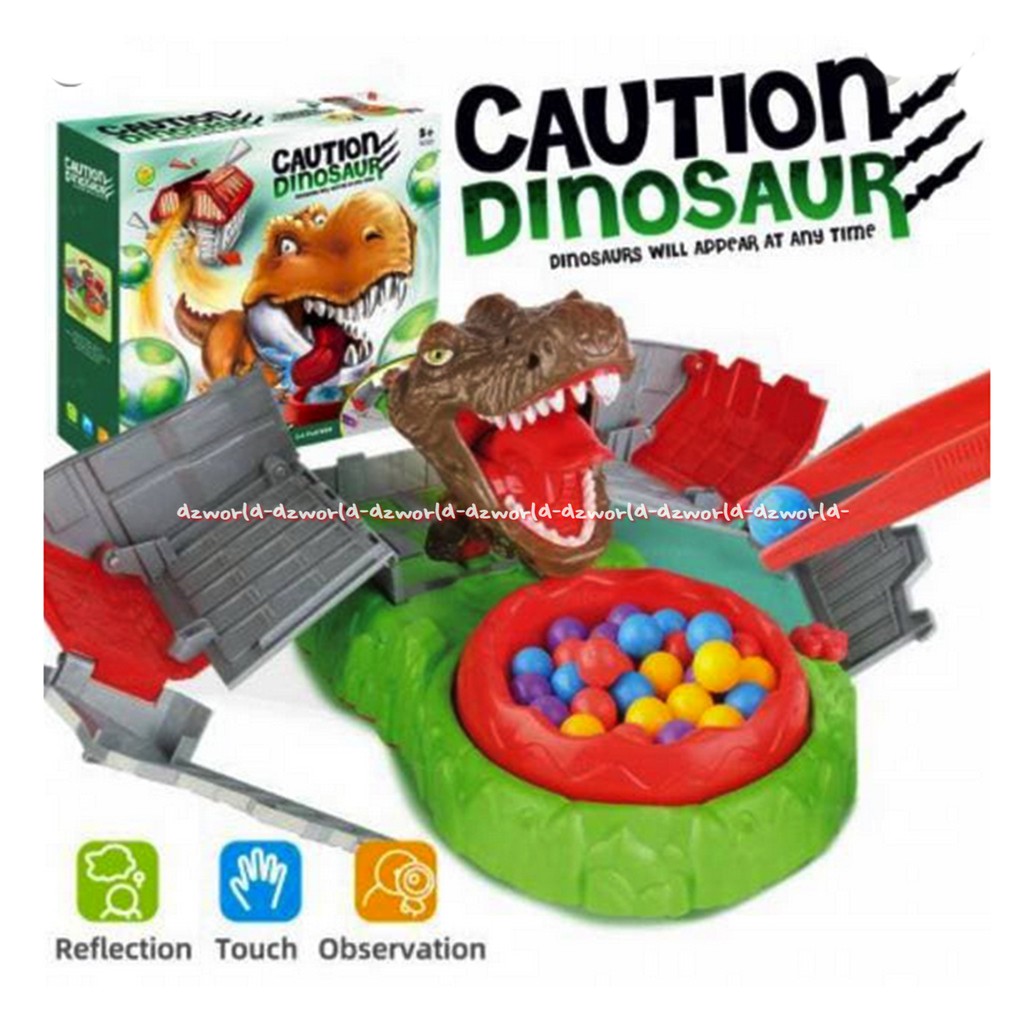 Kiddy Fun Caution Dinosaurus Take My Egg Mainan Ambil Telur