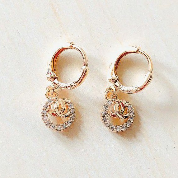 Anting Wanita Model CC twin Gold Xuping