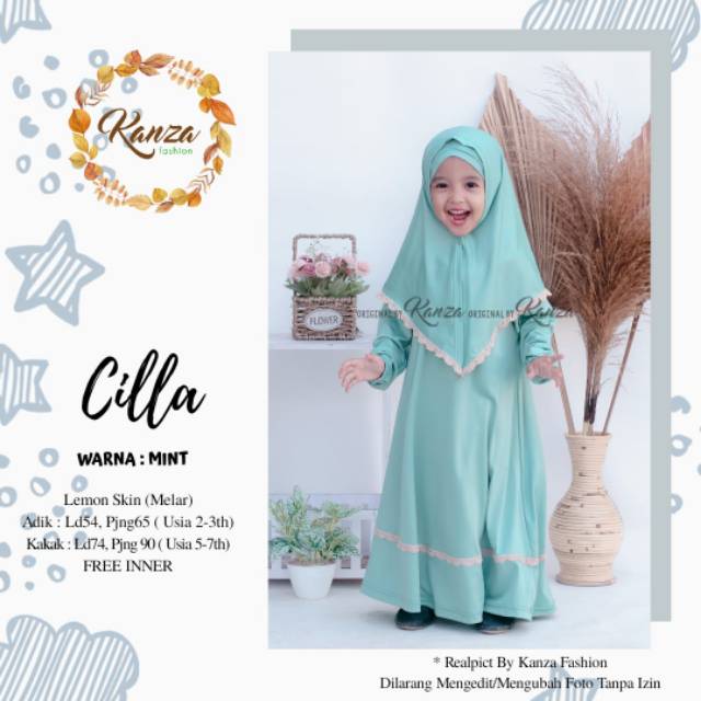 Cilla hijab anak by Kanza Fashion