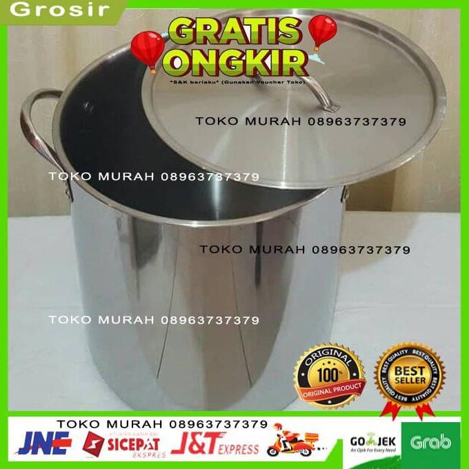 kios.lucinda - PANCI Tong 30 Liter KUKUS STEAMER Tim Mie Air Nasi Ketupat Lontong