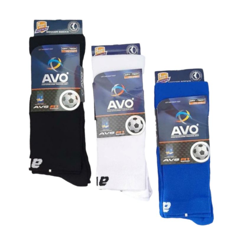 Kaos Kaki Avo Original R1 Kaos Kaki Sport Olahraga Futsal / Sepak Bola Panjang Polos