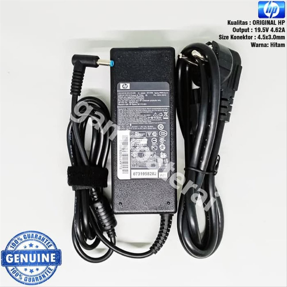 Adaptor Charger Laptop Hp Pavilion Envy 19.5V - 4.62A 4.5x30mm