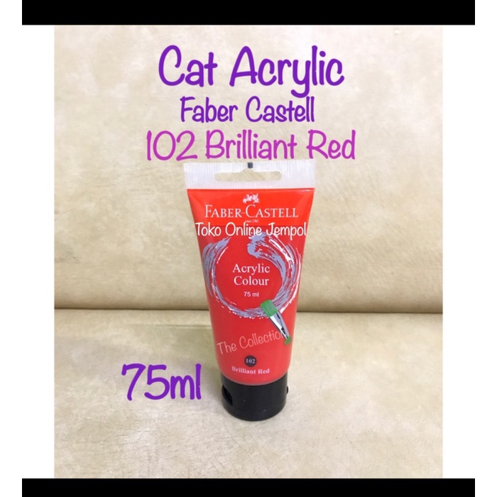 

Terlaris Atk0449Fc 75Ml 102 Brilliant Red 187521 Faber Cat Acrylic Akrilik Berkualitas