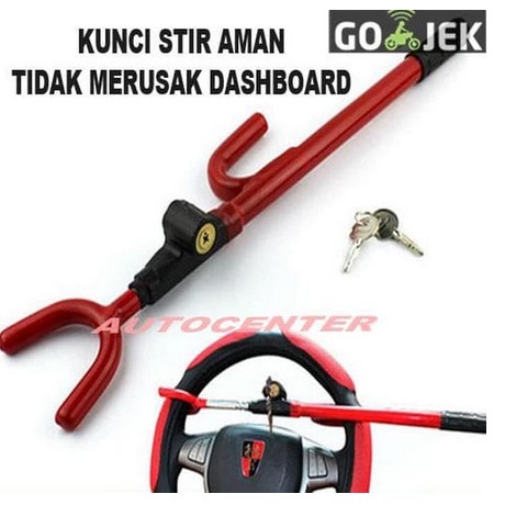 Termurah Kunci Stir Setir Mobil Model Cagak / Safety Lock Car Universal