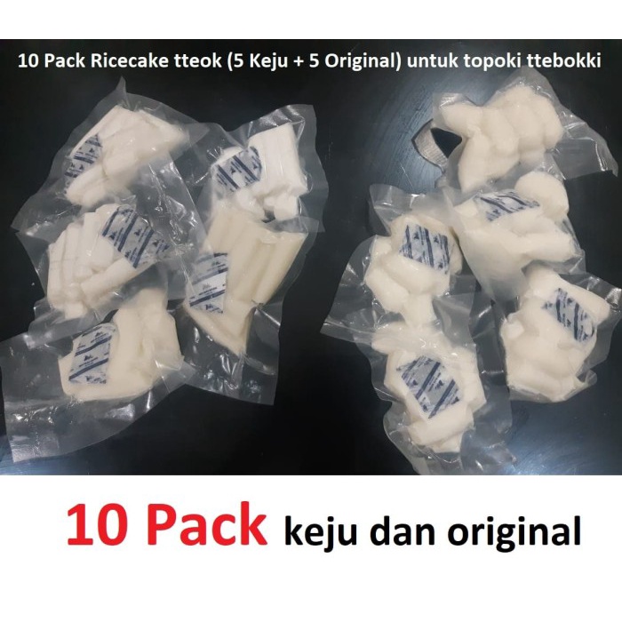 

Keju- 10 Pack Ricecake Tteok Toppoki Topoki Ttebokki Tue 5 Keju 5 Original -Keju.