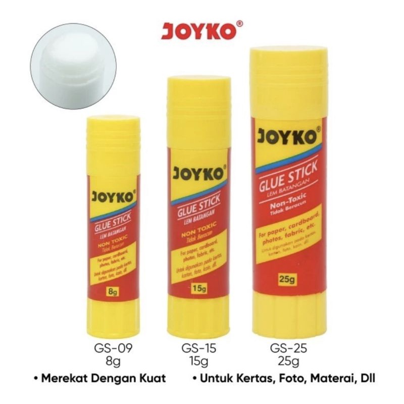 ( Ecer ) JOYKO LEM STIK KERTAS PAPER GLUE STICK 8GR / 15GR / 25GR