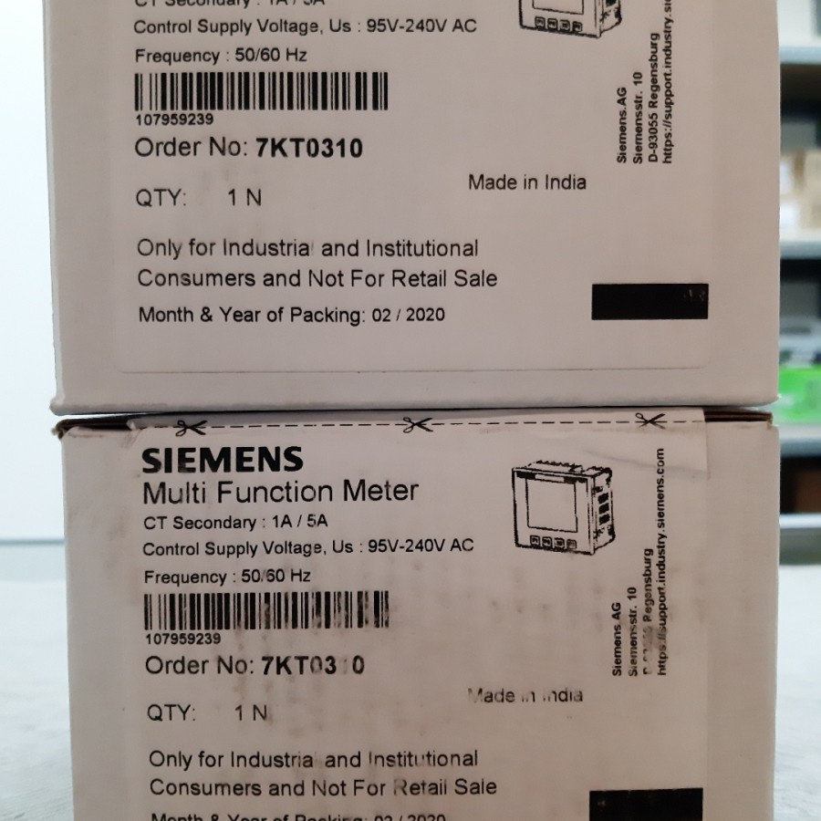 SIEMENS 7KT0310 Power Meter/KWH Meter/Smart Multi Function Meter D96mm