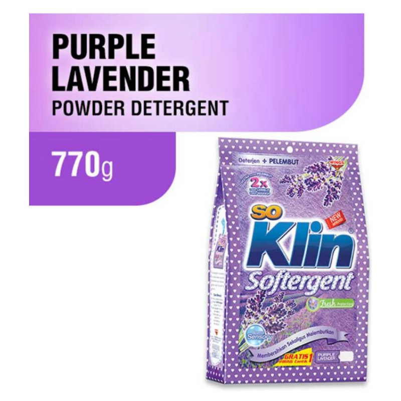 

soklin softergent lavender 770 g