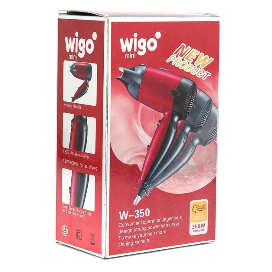Hairdryer Lipat Pengering Rambut Wigo W-350 Foldable Travel Hair Dryer Mini