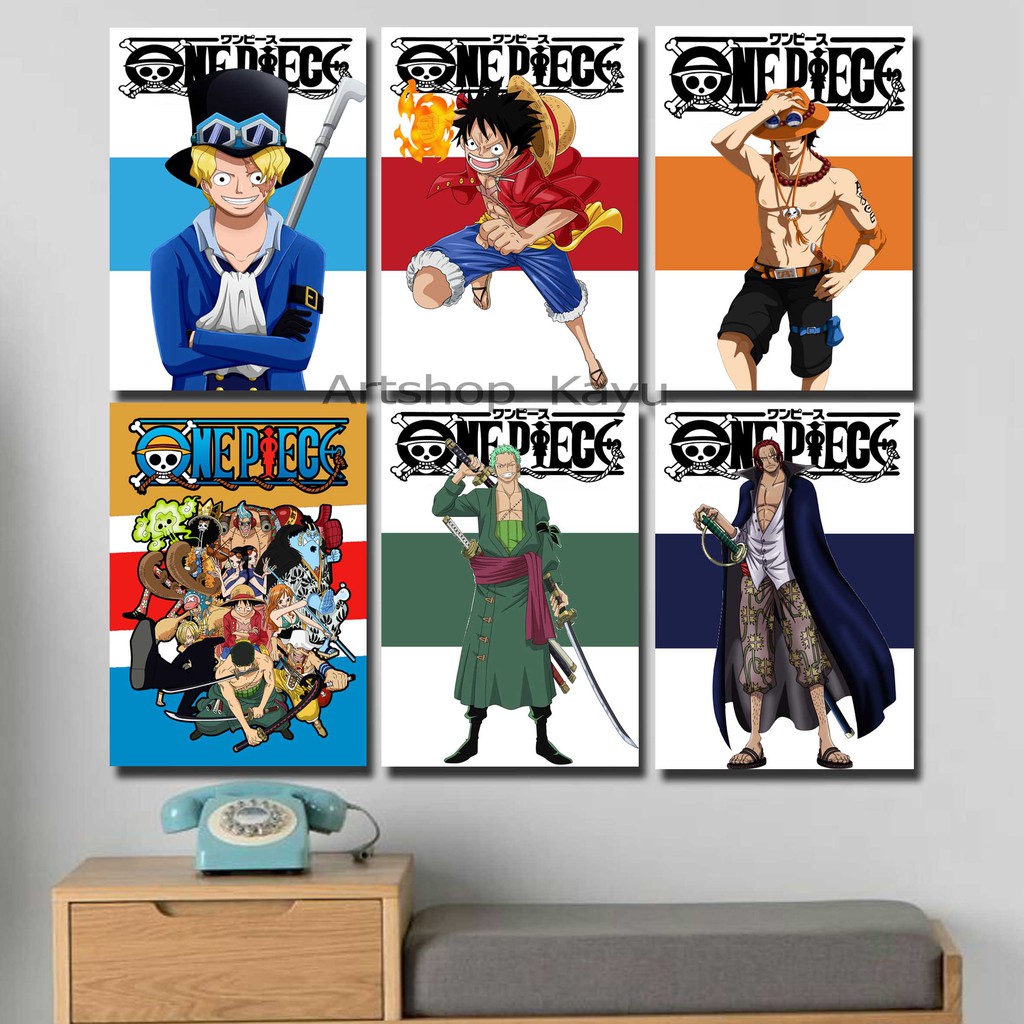 Hiasan dinding Pajangan ONE PIECE Poster Kayu / dekorasi dinding / dekorasi kamar / WALLDECOR