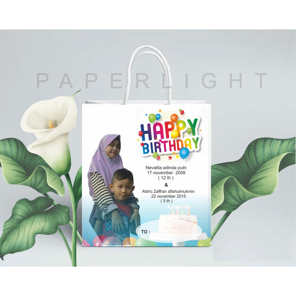 

paperbag custom ulang tahun