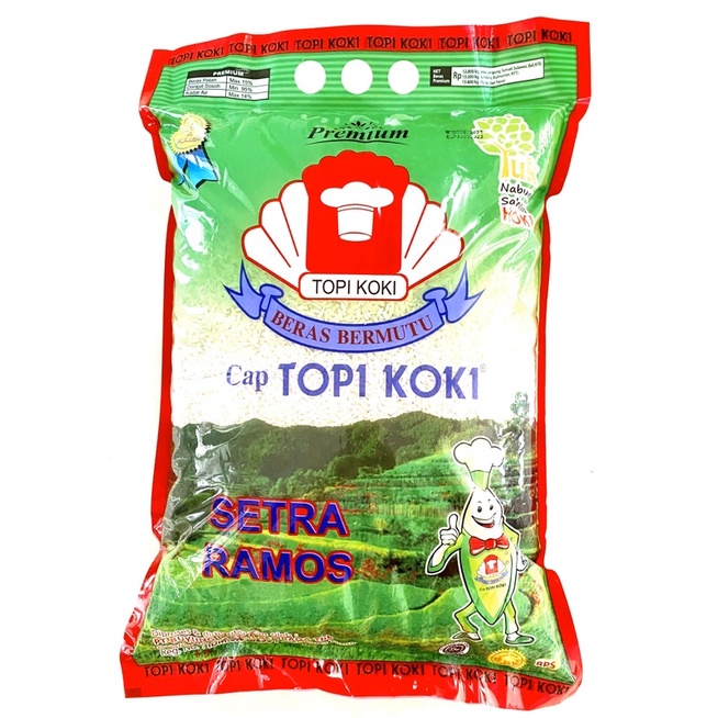 beras premium topi koki 5kg dan Hoki 5kg-Topi koki