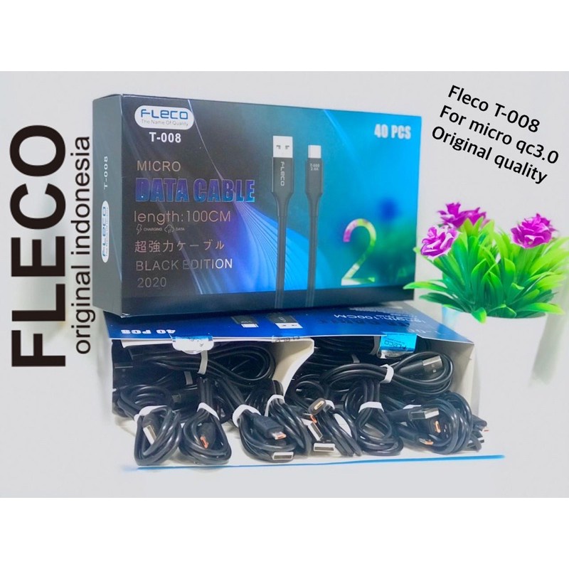 PROMO PERTOPLES ISI 40PCS KABEL DATA FLECO T008 MICRO FC PROMO