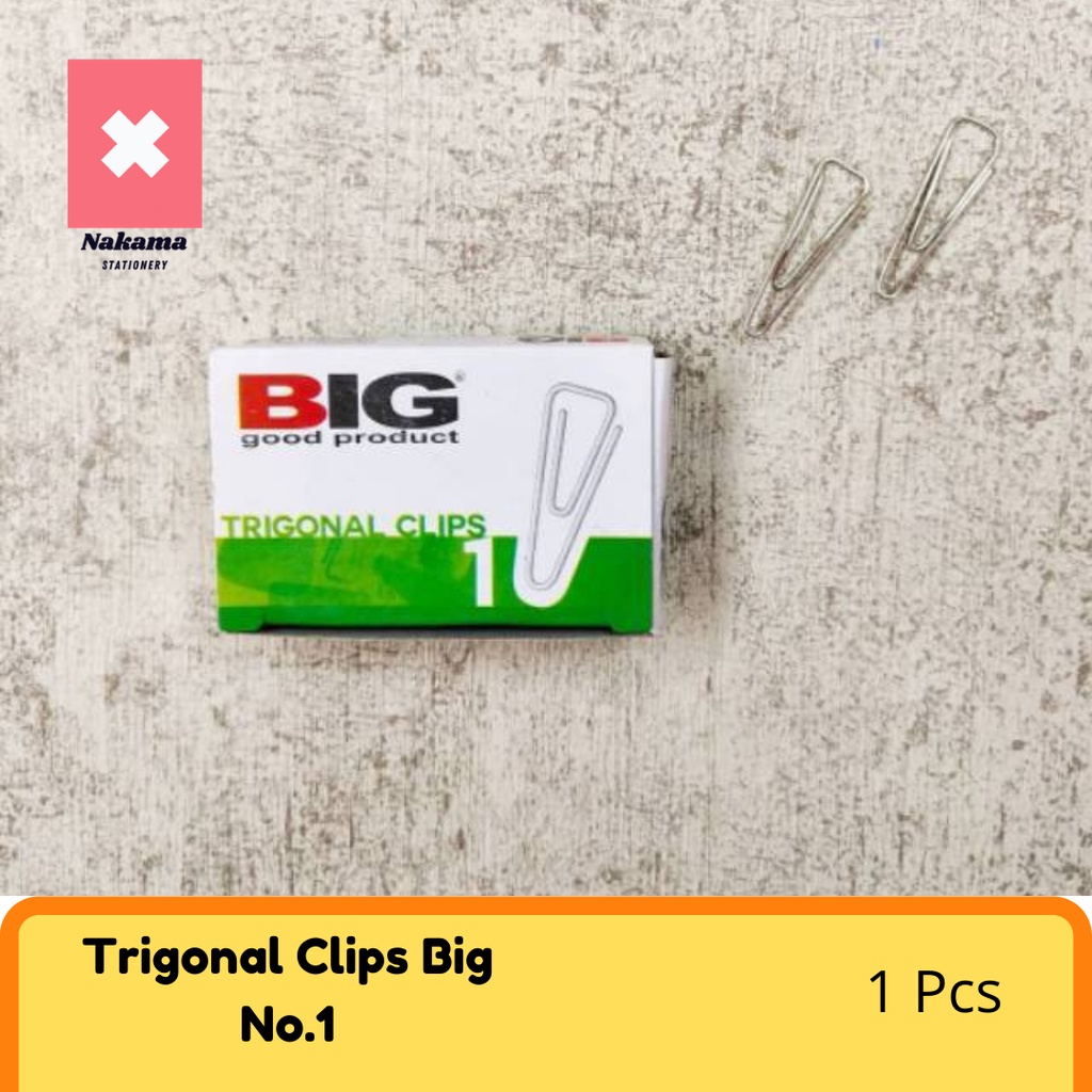 

Paper clip no 1 / Klip kertas no 3 kecil trigonal segitiga BIG no 5