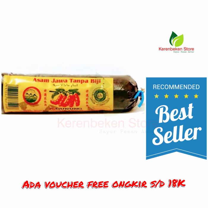 

asem jawa tanpa biji cap gunung 150gr