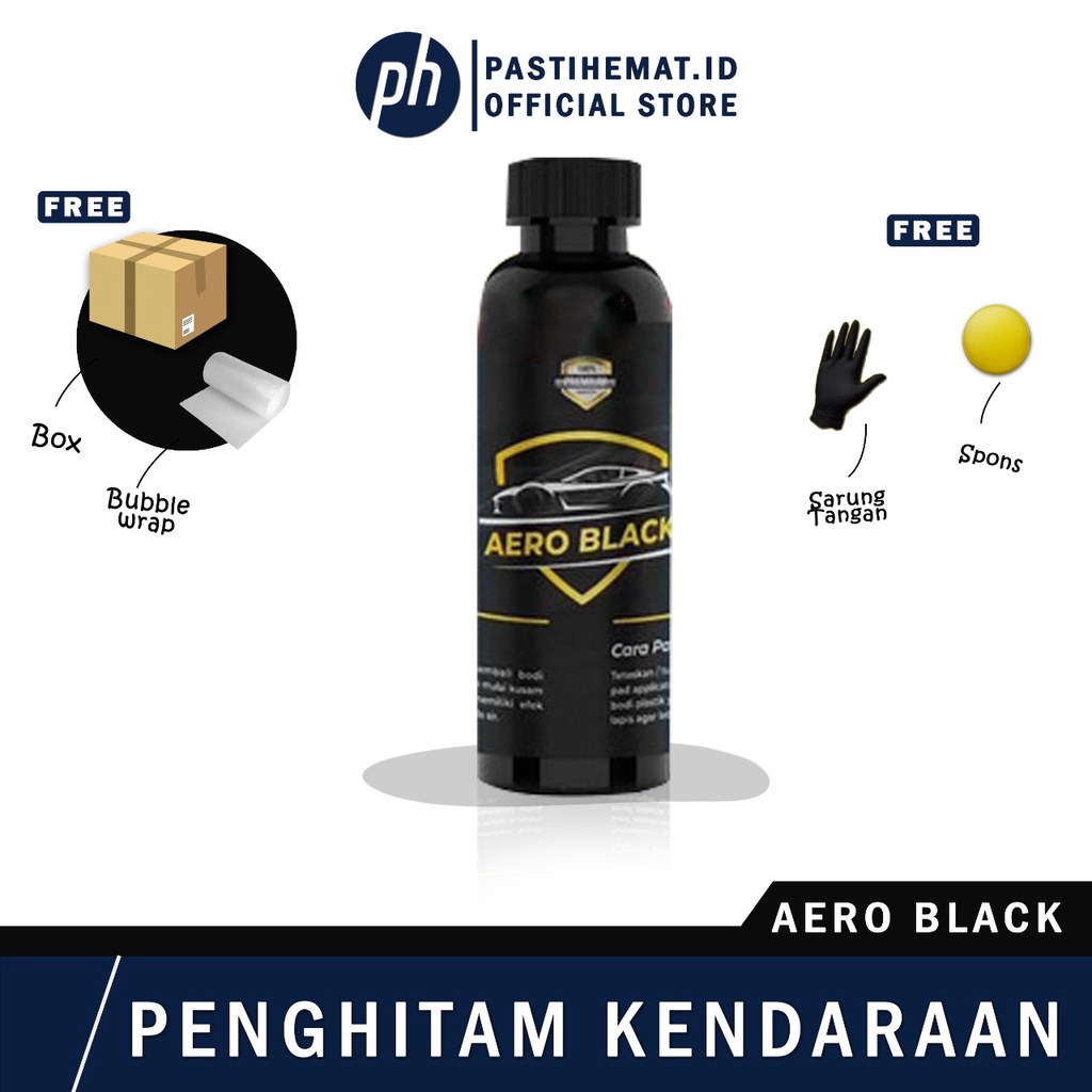 [BONUS SPON] Penghitam Body Kendaraan Kusam AERO BLACK 100 ML