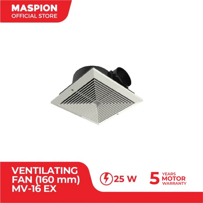 Maspion MV16EX Kipas Exhaust Fan Plafon 6 inch (16 cm) / Kipas Hexos Plafon