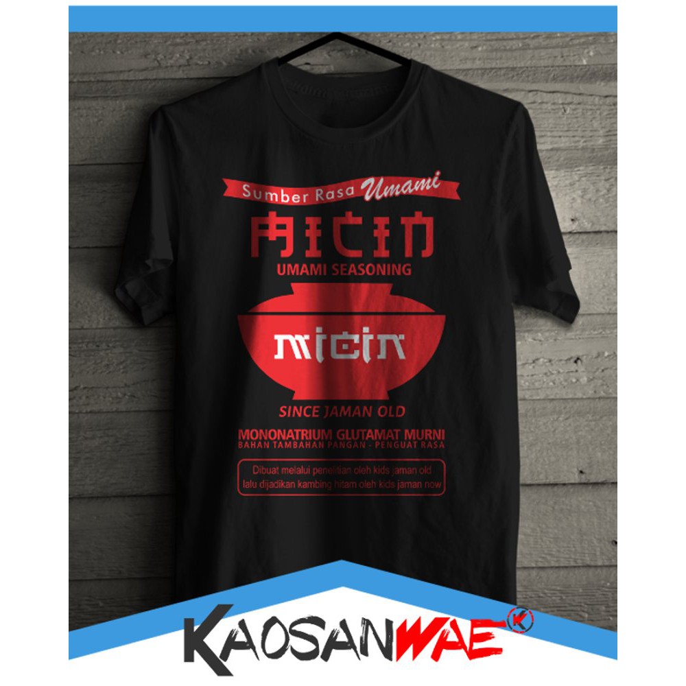 Kaos Generasi Micin Vetsin Msg Ajinomoto Jaman Now Plesetan Kata