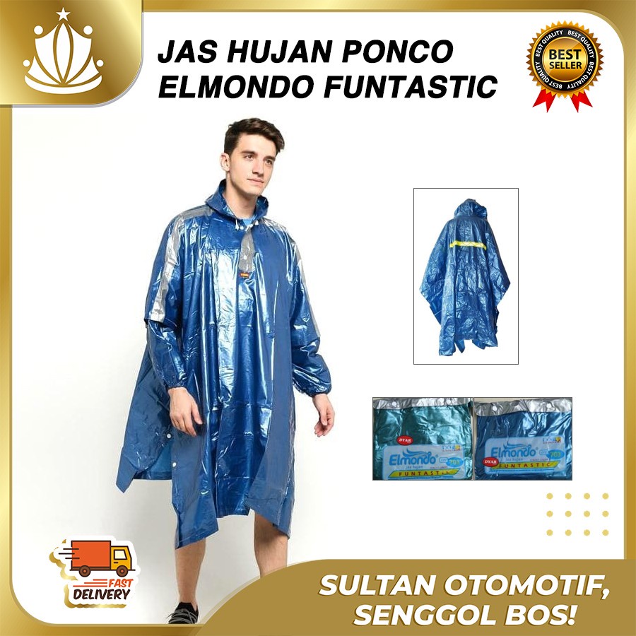 JAS HUJAN Ponco Kalong Lengan FUNTASTIC Elmondo 703 Promo MURAH