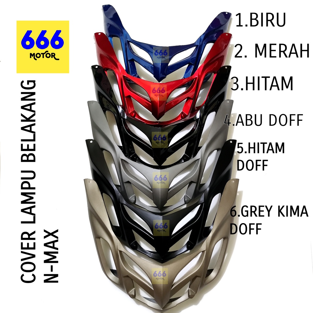 COVER LAMPU STOP TUTUP LAMPU STOP NMAX 2015-2019 OLD LAMA BERMACAM WARNA