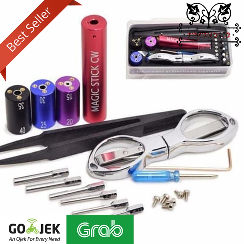 Jual Magic Stick CW 6in1 Wire Coiling Tool Kit Coil Alat Vape Lengkap