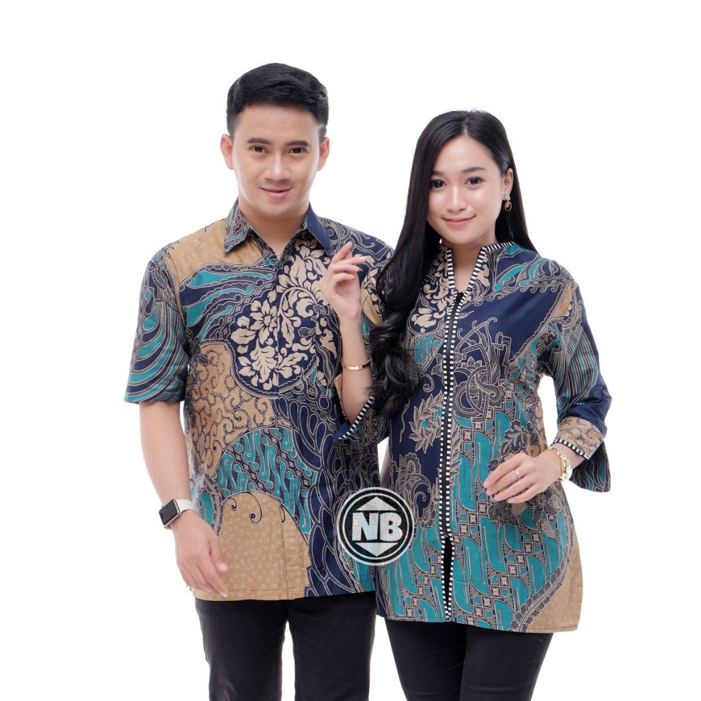 Couple Batik baju pria wanita batik seragam kantor batik pesta M L XL XXL baju modis seragam batik