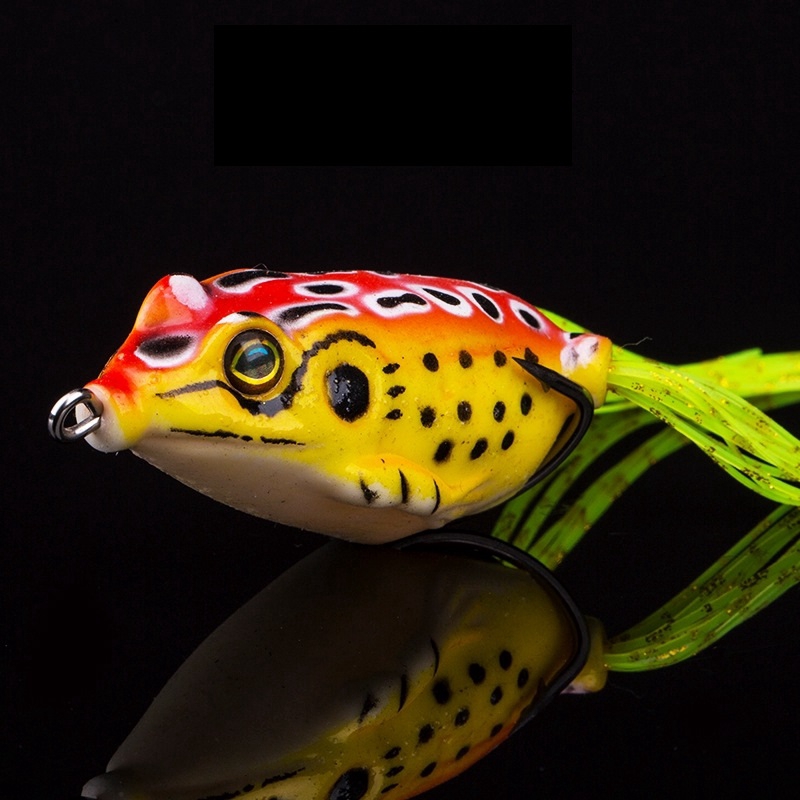 Shengyao 1Pcs New 4cm/5cm/5.5cm Soft Umpan Pancing Frog Fishing Lure Swimbait Bentuk Kodok Buatan dengan Kail Ganda Umpan Pancing Bentuk Kodok Buatan dengan Kail Ganda Frog Lure Fishing Lure