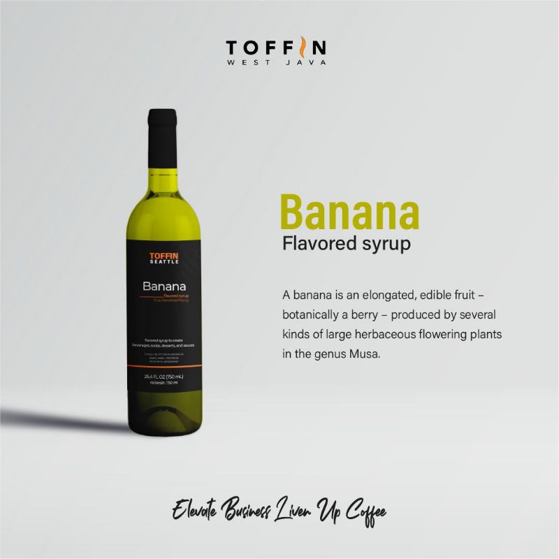 

Toffin Banana Syrup 750ml || Banana Sirup Minuman Cafe 750ml