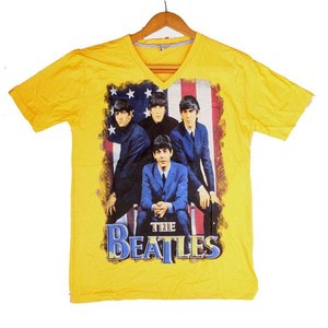 Kaos The Beatles Biru - Distro Quality