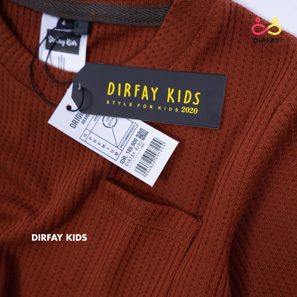 Dirfay Kids Kaos Polos Umur 1-12 Tahun