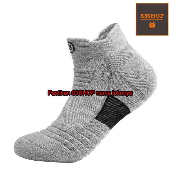 Kaos Kaki Pendek Olahraga Basket Fitness Gym Sports Premium Ankle Socks Tebal