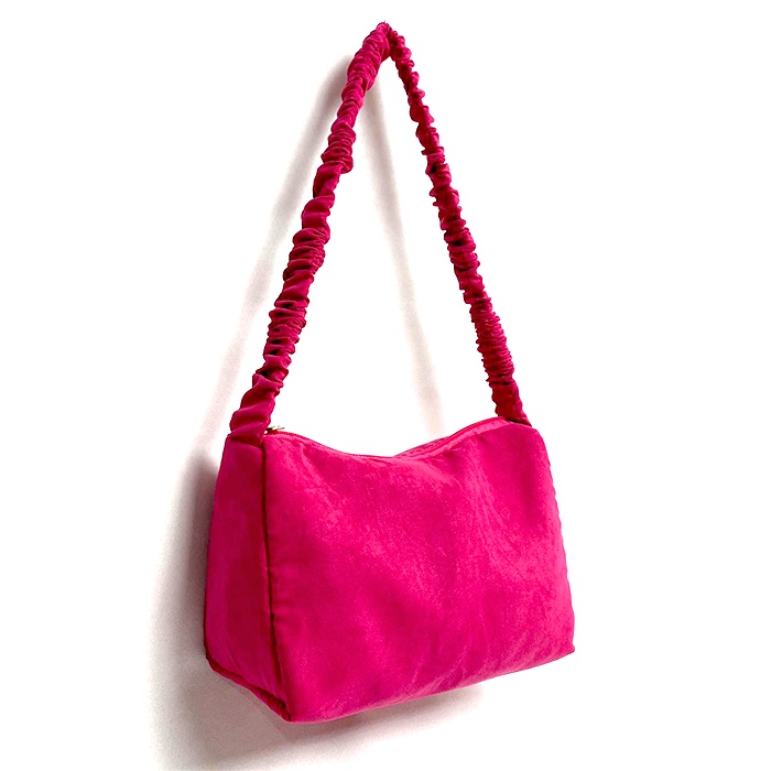 Korean Pillow Hand Bag / shoulder bag serut / tas bahu leopard fushia / tas kecil korea / tas bahu import