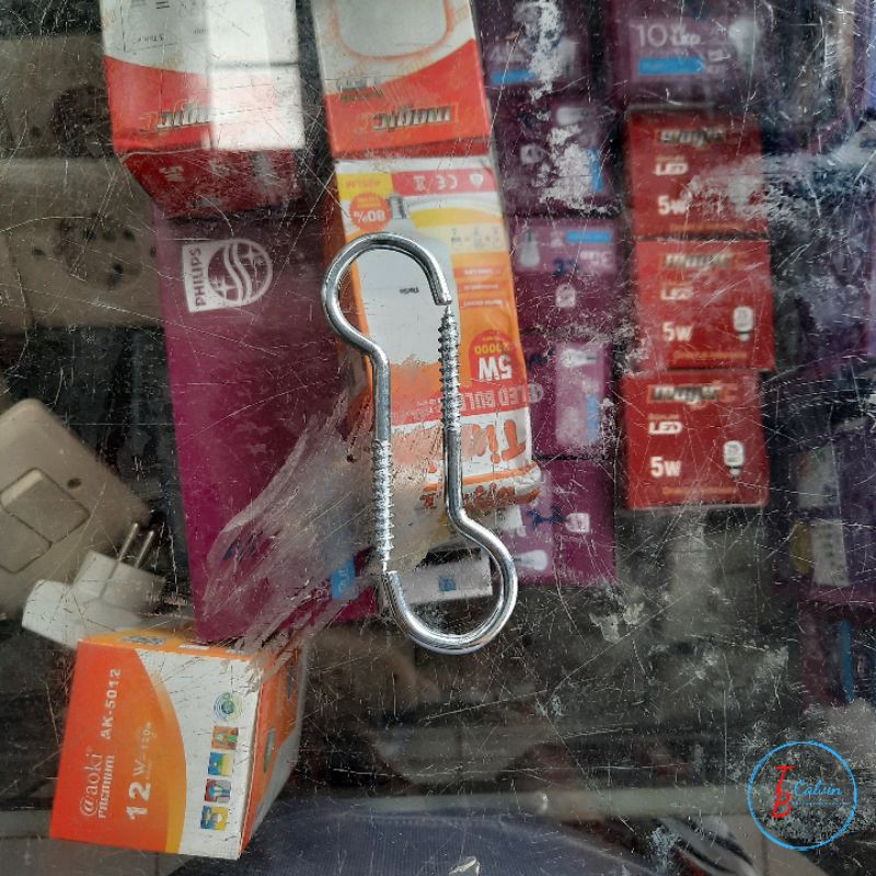 Sekrup Tanda Tanya / Sekrup Gantungan Hook / Tanda Tanya 12 inch / Screw Hook