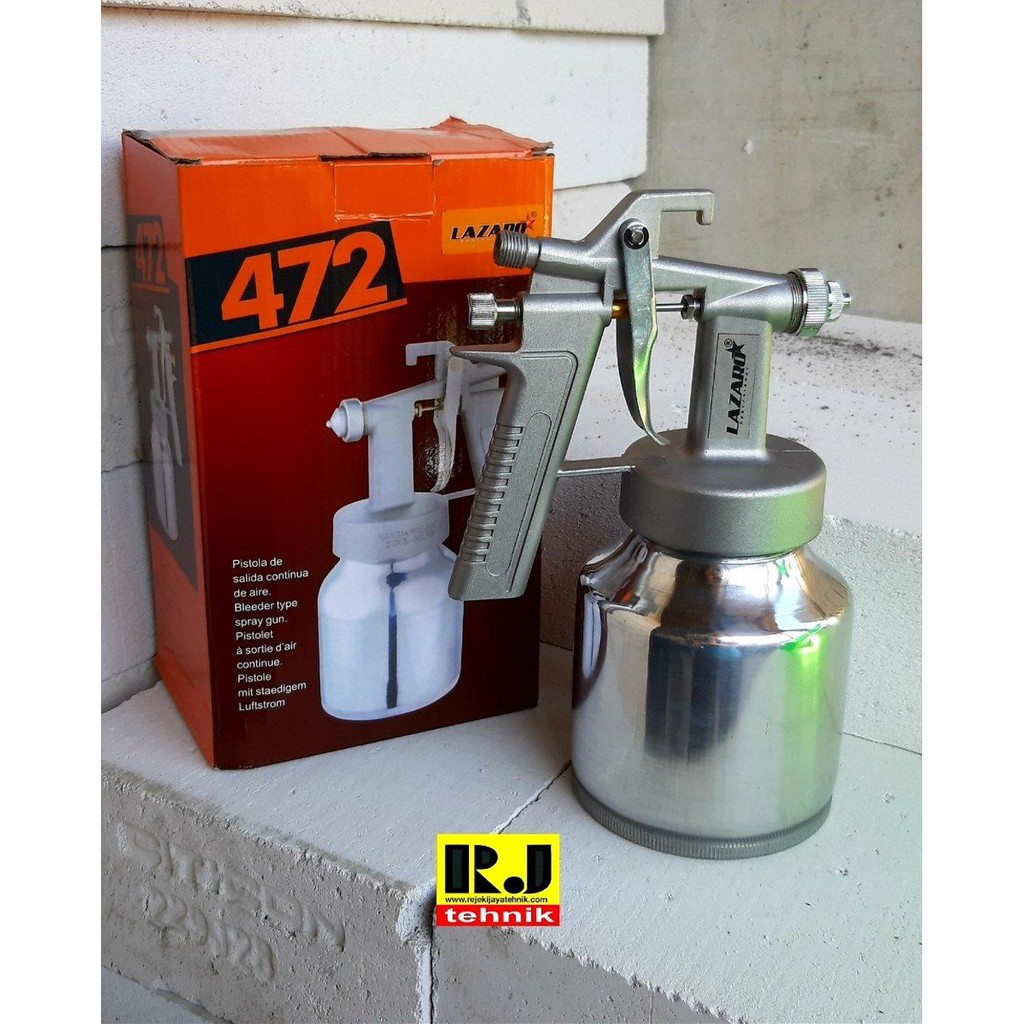 Spray Gun Alat Semprot Cat Spet Tabung Bawah Lazaro 472 Murah